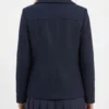 NY City 2026 Gwyneth Paltrow Navy Wool Peacoat - Image 3