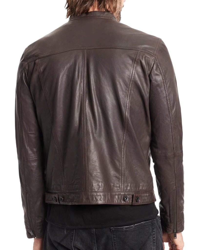 NCIS Origins S02 Shea Buckner Brown Leather Jacket - Image 3