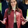 queen letizia red jacket