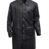 Yellowstone S03 Rip Wheeler Long Black Leather Coat - Image 2