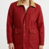 Rose Reid Christmas on Every Page Rosemary Wool Red Coat - Image 2