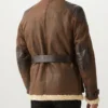 Men in Kilts Sam Heughan Shearling Jacket - Image 3