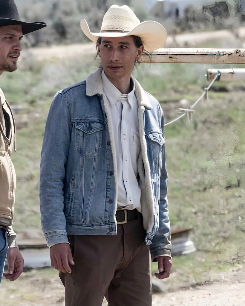 Alternative view of Yellowstone S05 Sam Stands Alone Blue Denim Jacket