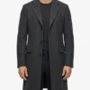 Yellowstone 1883 Shea Brennan Grey Wool Coat - Image 2