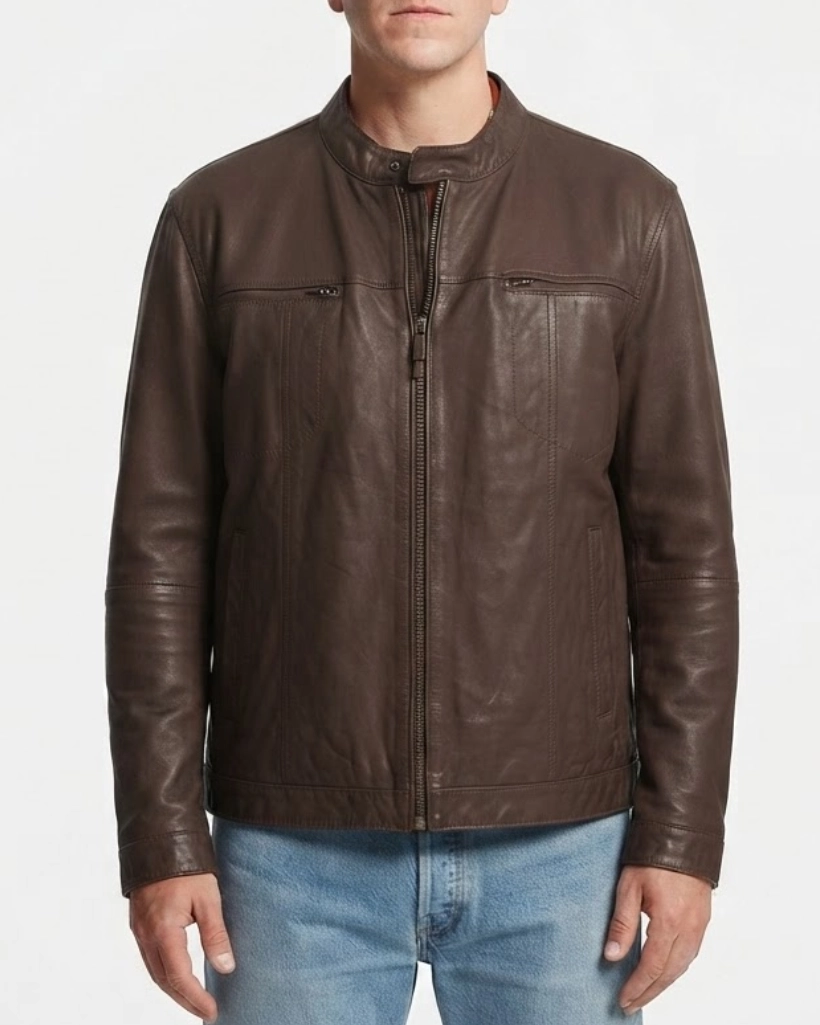 Alternative view of NCIS Origins S02 Shea Buckner Brown Leather Jacket