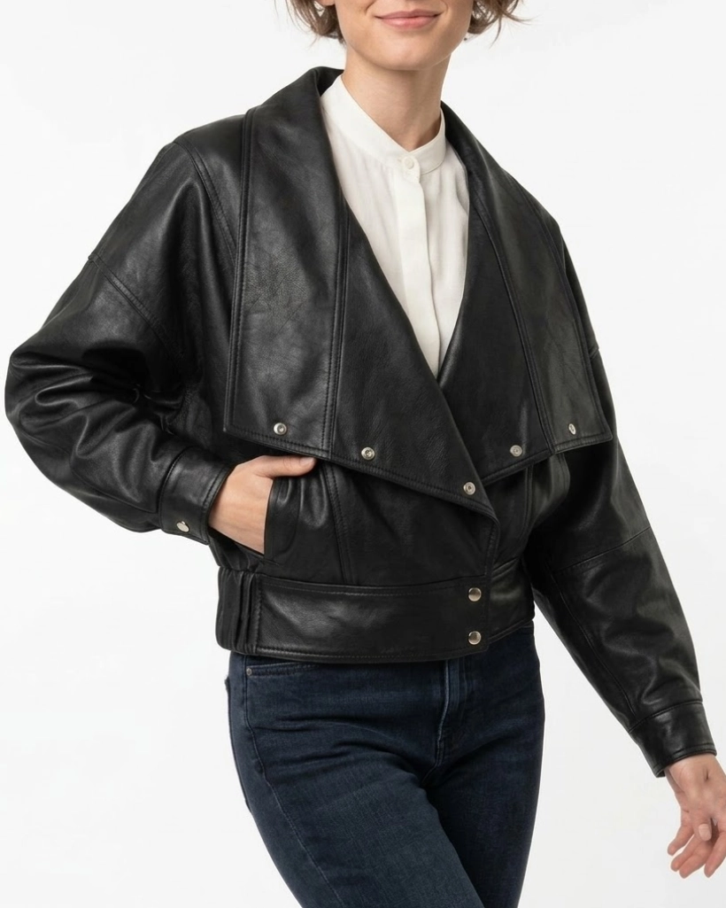 Alternative view of Her Private Hell Sophie Thatcher Leather Jacket