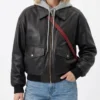Sydney Sweeney Sporting CP v GD Black Leather Jacket - Image 2