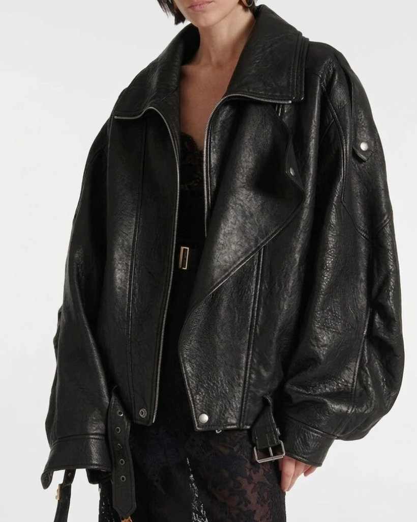 Alternative view of The Madison Beau Garrett Black Leather Jacket