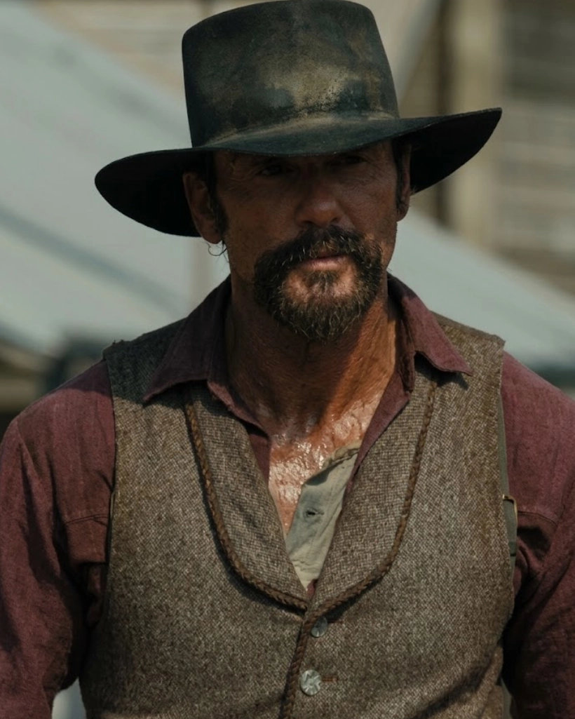 Yellowstone 1883 James Dutton Brown Wool Vest - Image 4