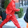 timothée chalamet red jacket