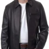 tramell tillman black leather jacket
