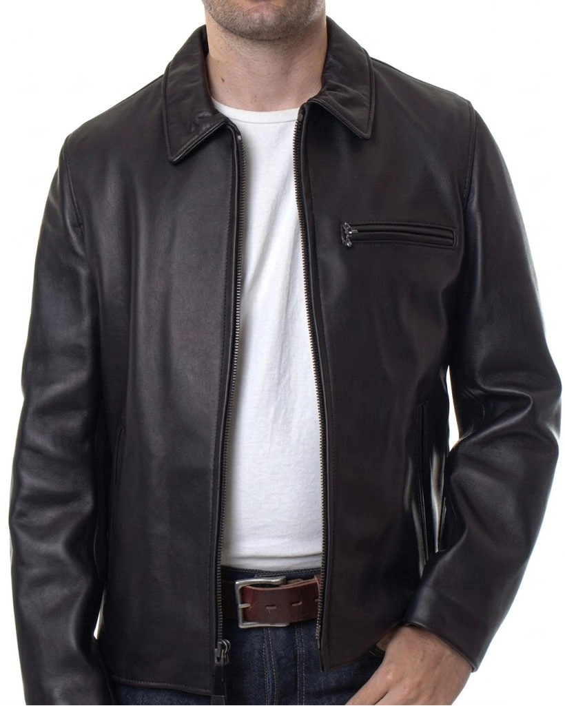 tramell tillman black leather jacket
