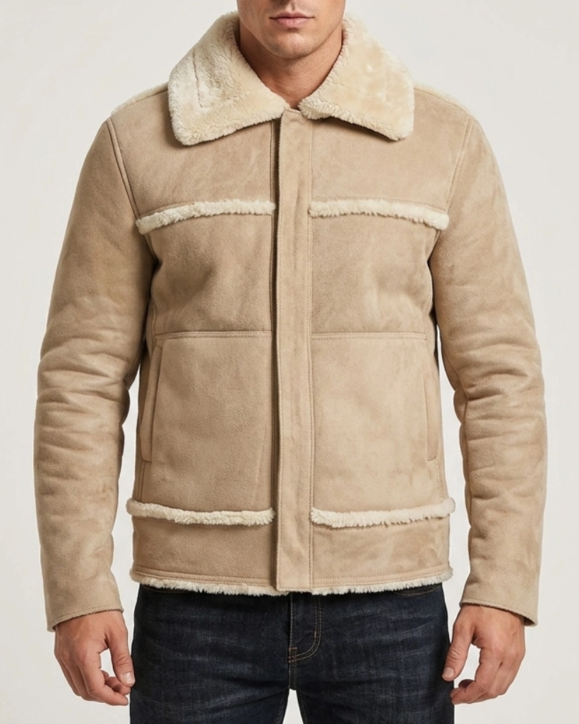Yellowstone S04 Walker Shearling Leather Jacket - Image 3