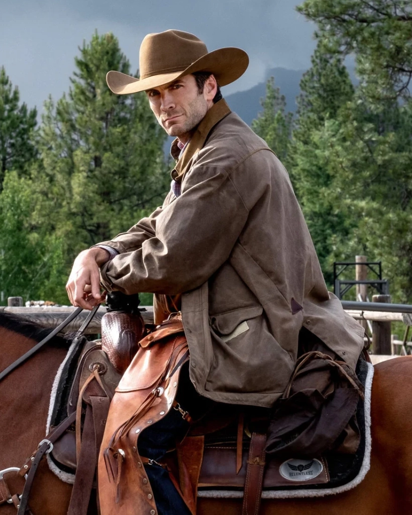 Yellowstone Season 3 Jamie Dutton Brown Leather Jacket - Image 4