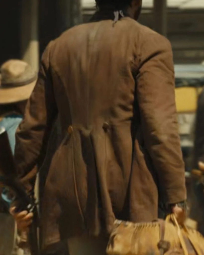 Yellowstone 1883 James Dutton Brown Leather Coat - Image 3