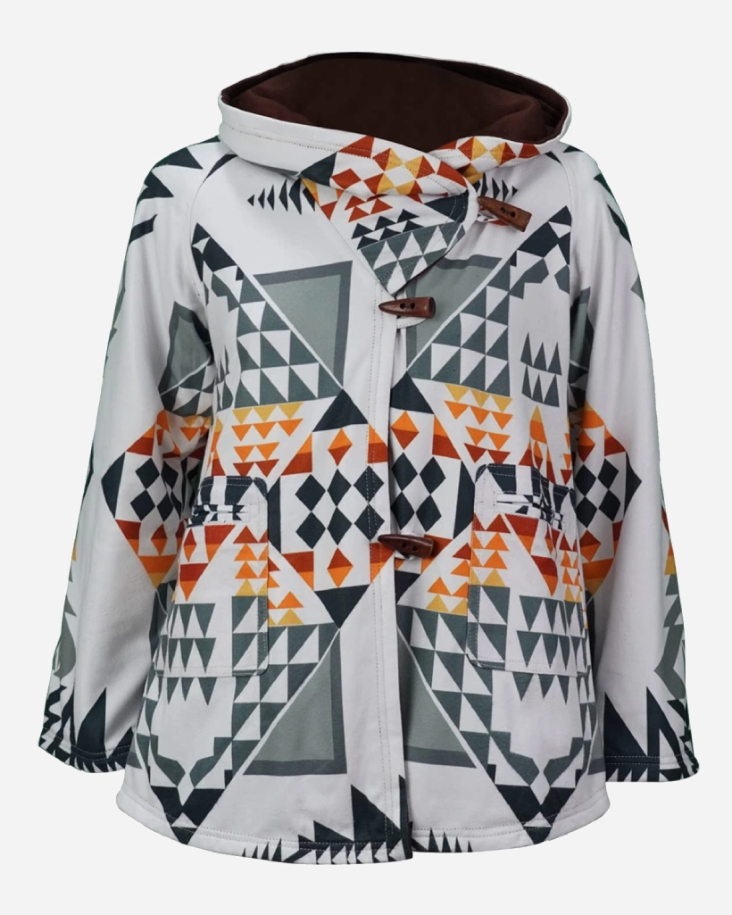 Alternative view of Yellowstone Beth Dutton White Wool Cloak Coat