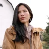 Yellowstone S02 Monica Dutton Brown Cotton Jacket - Image 5