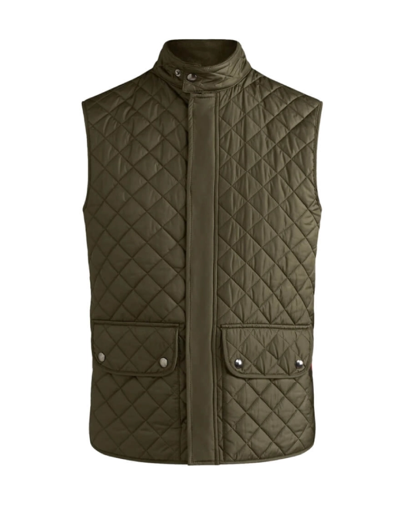 Alternative view of Yellowstone S04 John Dutton Green Quilted VestUncategorized