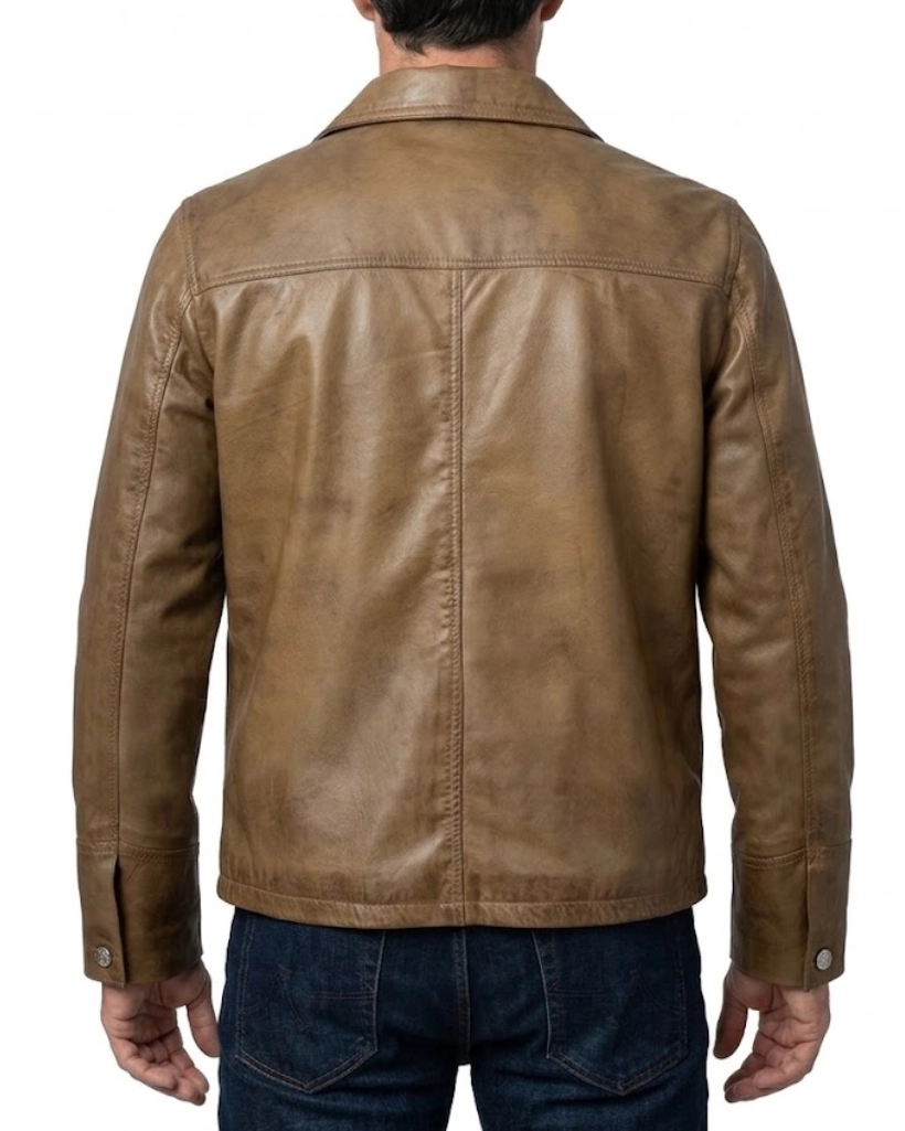 Yellowstone Season 3 Ryan Brown leather Jacket - Image 3