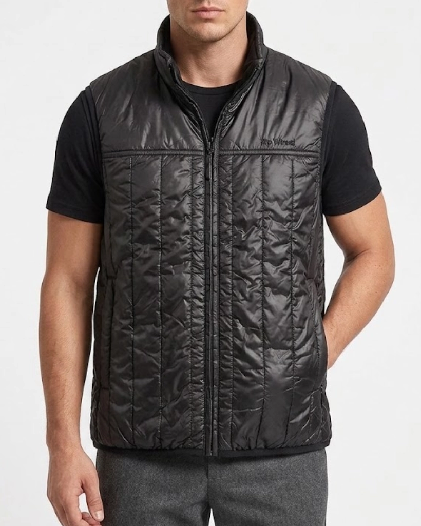 Alternative view of Yellowstone S02 Jamie Dutton Black Parachute Vest
