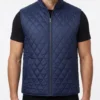 Yellowstone S02 John Dutton Blue Quilted Vest - Image 2