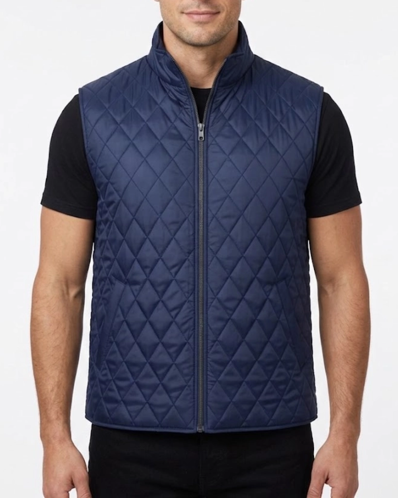 Alternative view of Yellowstone S02 John Dutton Blue Quilted Vest