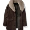 Yellowstone Beth Dutton Brown Wool Coat - Image 4