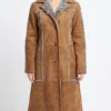 Yellowstone S02 Beth Dutton Brown Suede Leather Coat - Image 2