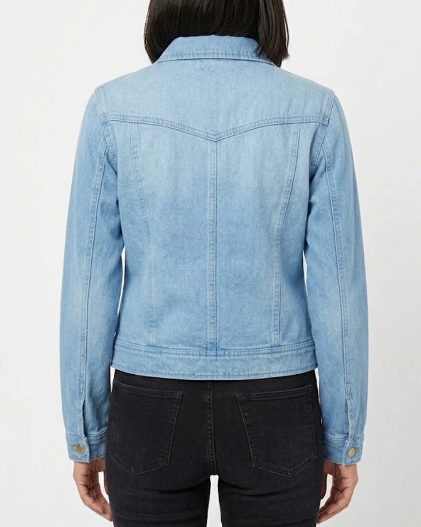 Yellowstone S02 Monica Dutton Denim Blue Jacket - Image 3