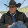 Yellowstone John Dutton Grey Cotton Jacket - Image 2