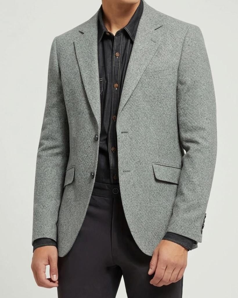 Alternative view of Yellowstone S03 Kayce Dutton Grey Wool Blazer