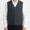Yellowstone S03 John Dutton Grey Wool Vest - Image 2