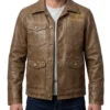 Yellowstone Season 3 Ryan Brown leather Jacket - Image 2