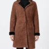 Yellowstone S03 Monica Dutton Suede Leather Coat - Image 2