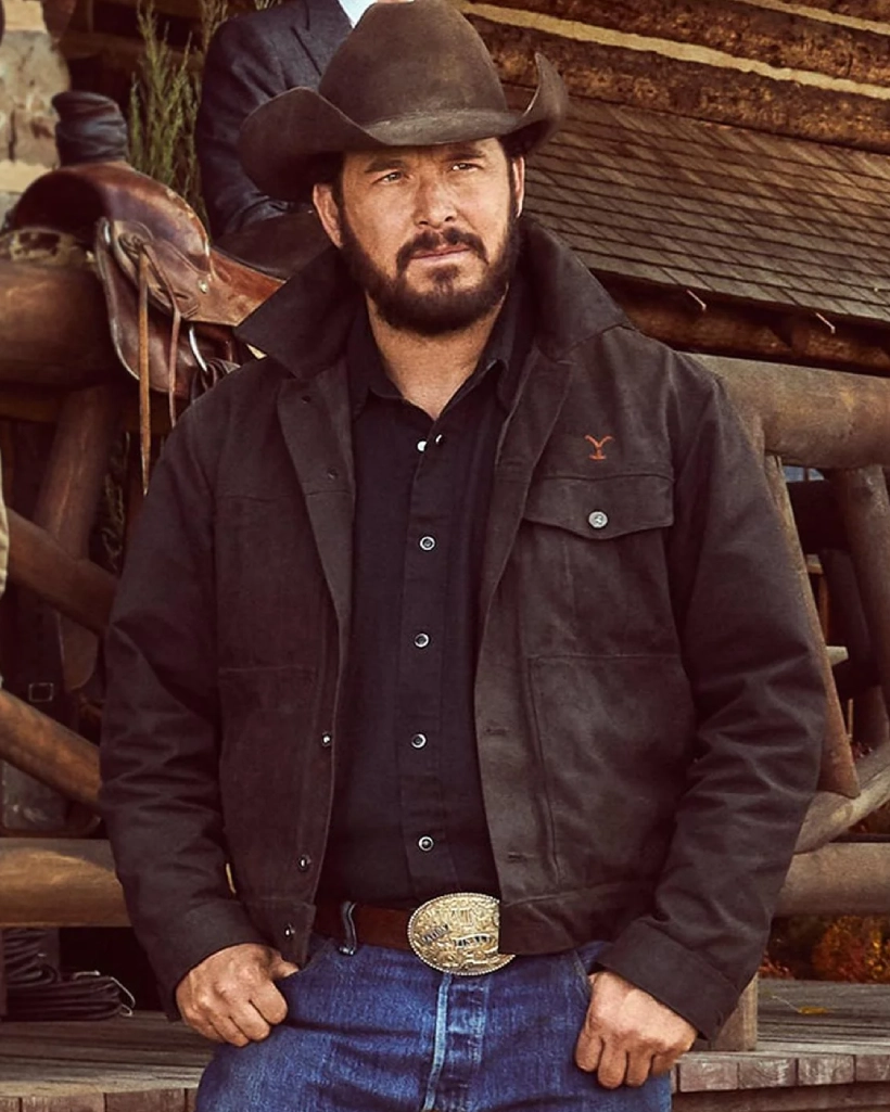 Yellowstone S05 Rip Wheeler Black Cotton Jacket - Image 4
