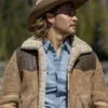 Yellowstone S05 Kayce Dutton Suede Leather Jacket - Image 5