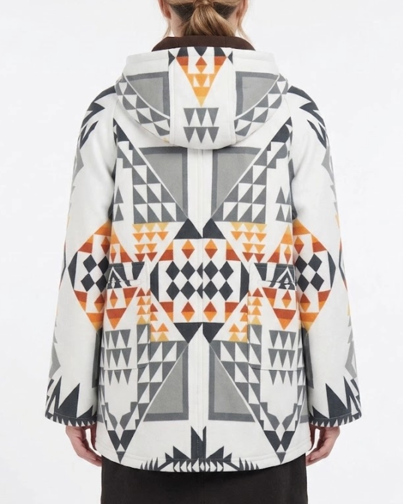 Yellowstone Beth Dutton White Wool Cloak Coat - Image 3