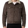 Yellowstone S03 John Dutton Brown Corduroy Jacket - Image 2