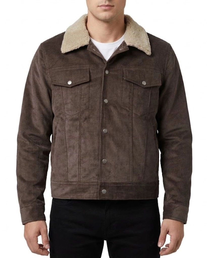 Alternative view of Yellowstone S03 John Dutton Brown Corduroy Jacket