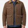 Yellowstone S04 John Dutton Brown Quilted Jacket - Image 2