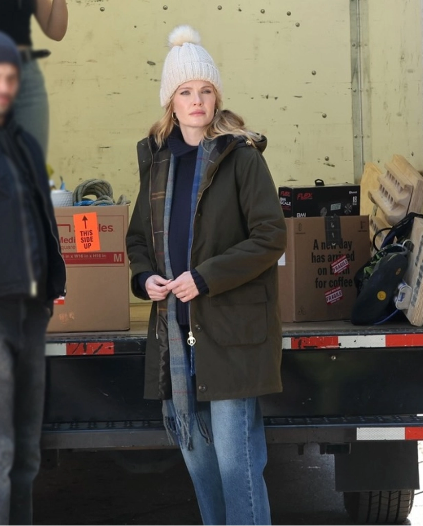 You Deserve Each Other Meghann Fahy Green Coat - Image 5