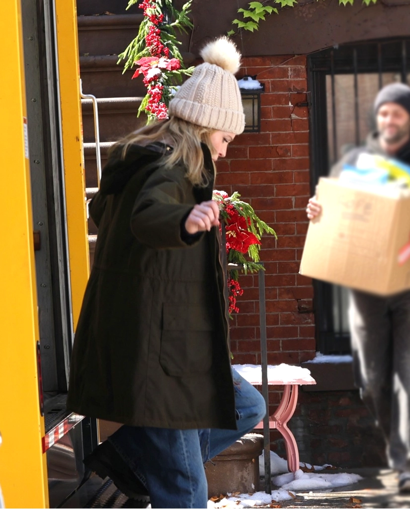 You Deserve Each Other Meghann Fahy Green Coat - Image 4