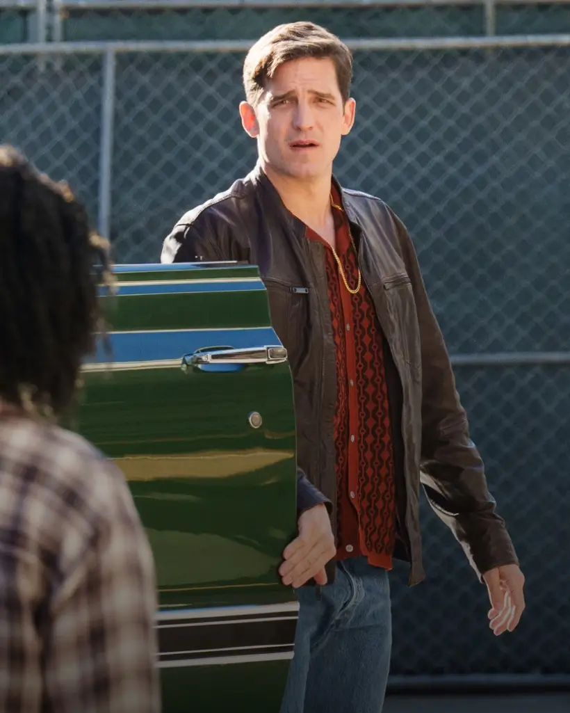 NCIS Origins S02 Shea Buckner Brown Leather Jacket - Image 4