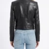 The Drama Zendaya Black Leather Jacket - Image 3